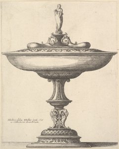 सजावटी स्टेम के साथ एक विस्तृत कप, 1646। द्वारा Wenceslaus Hollar