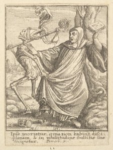 एबॉट, डांस ऑफ़ डेथ, 1651 से। द्वारा Wenceslaus Hollar