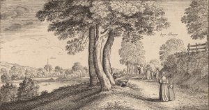 एल्बरी, 1645। द्वारा Wenceslaus Hollar