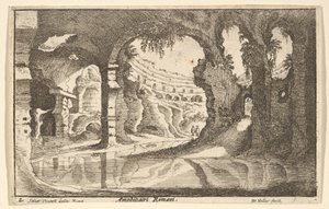 रोमन एम्फीथिएटर्स, सीए 1650। द्वारा Wenceslaus Hollar
