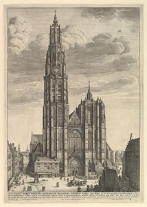 एंटवर्प कैथेड्रल Prospectvs Tvrris कैथेड्रल, 1625-1677। द्वारा Wenceslaus Hollar
