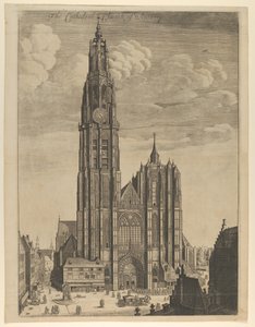 एंटवर्प कैथेड्रल प्रॉस्पेक्टस टीवीरिस एक्लेसिया कैथेड्रलिस, 1649., 1649। द्वारा Wenceslaus Hollar
