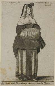 एंटवर्प पत्नी द्वारा Wenceslaus Hollar