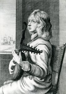 बरोक लुटे वादक द्वारा Wenceslaus Hollar