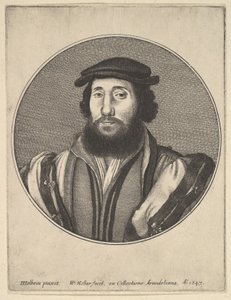 दाढ़ी वाला आदमी, 1647। द्वारा Wenceslaus Hollar