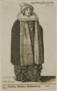 बोहेमियन कुलीन महिला द्वारा Wenceslaus Hollar