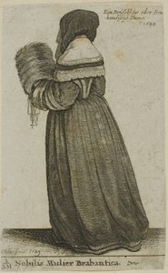 ब्रैबेंट नोबलवुमन द्वारा Wenceslaus Hollar