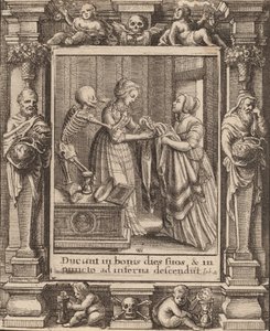 दुल्हन, 1651। द्वारा Wenceslaus Hollar
