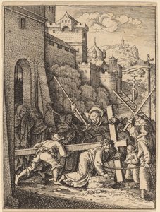 क्रॉस ले जाना द्वारा Wenceslaus Hollar