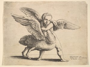 कामदेव और हंस, १६५२ द्वारा Wenceslaus Hollar
