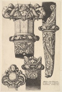 खंजर और म्यान, 1625-77। द्वारा Wenceslaus Hollar