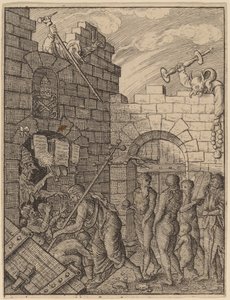 नर्क में उतरना द्वारा Wenceslaus Hollar