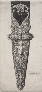 डैगर शीथ के लिए डिज़ाइन। द्वारा Wenceslaus Hollar