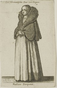 डिएप्पे महिला द्वारा Wenceslaus Hollar