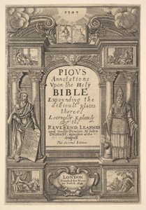 Diodati। पवित्र घोषणाएँ, 1648। द्वारा Wenceslaus Hollar