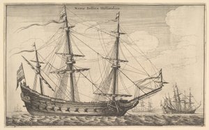 डच युद्धपोत, 1647। द्वारा Wenceslaus Hollar