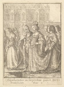 महारानी, 1651 के नृत्य से। द्वारा Wenceslaus Hollar
