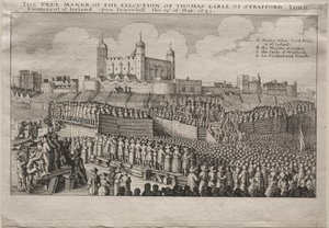 अर्ल ऑफ स्ट्रैफोर्ड का वध द्वारा Wenceslaus Hollar