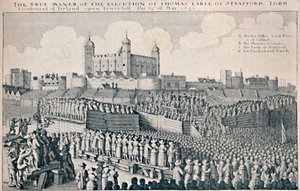 स्ट्रेलफोर्ड के अर्ल का निष्पादन, c1641, 1903 द्वारा Wenceslaus Hollar