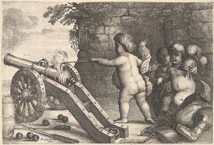 फायर द फोर एलिमेंट्स, 1647। द्वारा Wenceslaus Hollar