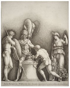 चार शास्त्रीय आंकड़े, मेंटेग्ना के बाद द्वारा Wenceslaus Hollar