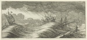 लंबी नाव द्वारा Wenceslaus Hollar
