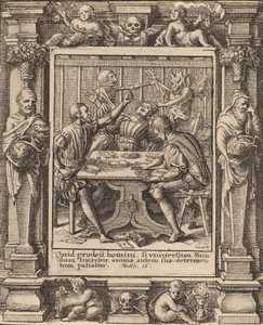 गेमस्टर्स, 1651। द्वारा Wenceslaus Hollar