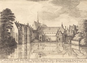 ग्रोएनेंडेल एबे, 1647। द्वारा Wenceslaus Hollar