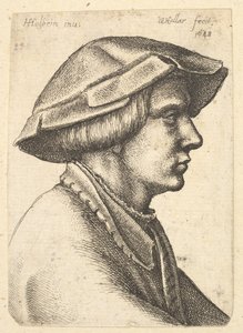 1648 में प्रोफाइल में टोपी पहने हुए युवा का सिर, 1648। द्वारा Wenceslaus Hollar