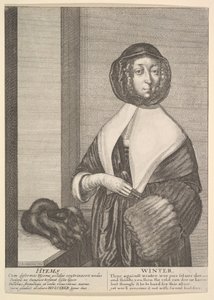 हाइम्स - विंटर थ्री-क्वार्टर-लेंथ सीजन, 1641। द्वारा Wenceslaus Hollar