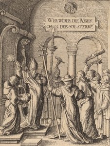 कैफा से पहले यीशु। द्वारा Wenceslaus Hollar
