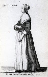 लंदन सिटीजन डॉटर, 1643 द्वारा Wenceslaus Hollar
