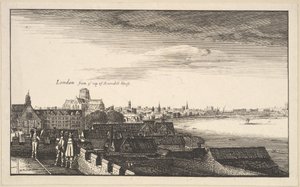 लंदन से अरुंडेल हाउस, कॉपी, 17 वीं शताब्दी। द्वारा Wenceslaus Hollar