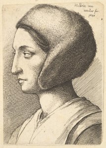 मार्गरेट गिग्स, 1648। द्वारा Wenceslaus Hollar