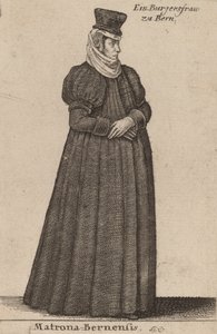 मैट्रोन बर्नीज़। द्वारा Wenceslaus Hollar