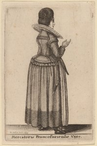 फ्रैंकफर्ट व्यापारी की पत्नी द्वारा Wenceslaus Hollar