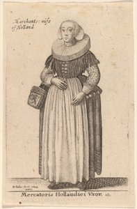 डच व्यापारी की पत्नी द्वारा Wenceslaus Hollar