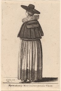 नूर्नबर्ग व्यापारी की पत्नी द्वारा Wenceslaus Hollar