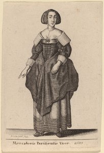पेरिस के एक व्यापारी की पत्नी द्वारा Wenceslaus Hollar
