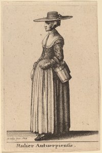 एंटवर्प की महिला द्वारा Wenceslaus Hollar