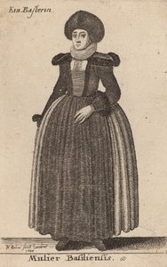 बेसल की महिला, 1644। द्वारा Wenceslaus Hollar