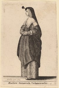 कोलोन की उदार महिला द्वारा Wenceslaus Hollar