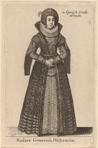 एक उदार स्पेनिश महिला द्वारा Wenceslaus Hollar