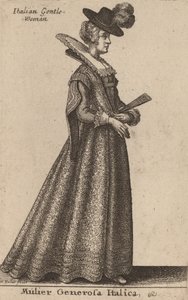 एक उदार इतालवी महिला द्वारा Wenceslaus Hollar