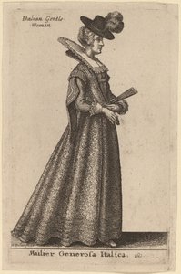 एक उदार इटालियन महिला द्वारा Wenceslaus Hollar