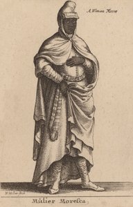 मुलियर मोरेस्का। द्वारा Wenceslaus Hollar