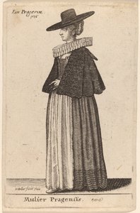 प्राग की महिला द्वारा Wenceslaus Hollar