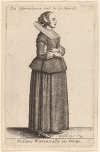 सदन में वियना की महिला द्वारा Wenceslaus Hollar