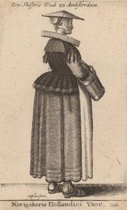 डच नाविक की पत्नी द्वारा Wenceslaus Hollar