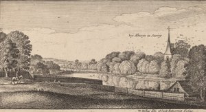 एल्बरी के पास, 1645। द्वारा Wenceslaus Hollar